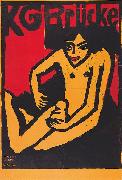 Ernst Ludwig Kirchner, KG Brucke (Ausstellungsplakat der Galerie Arnold in Dresden)